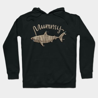 Halloween Mummy Shark Funny Gift Women Men Boys Girls Hoodie